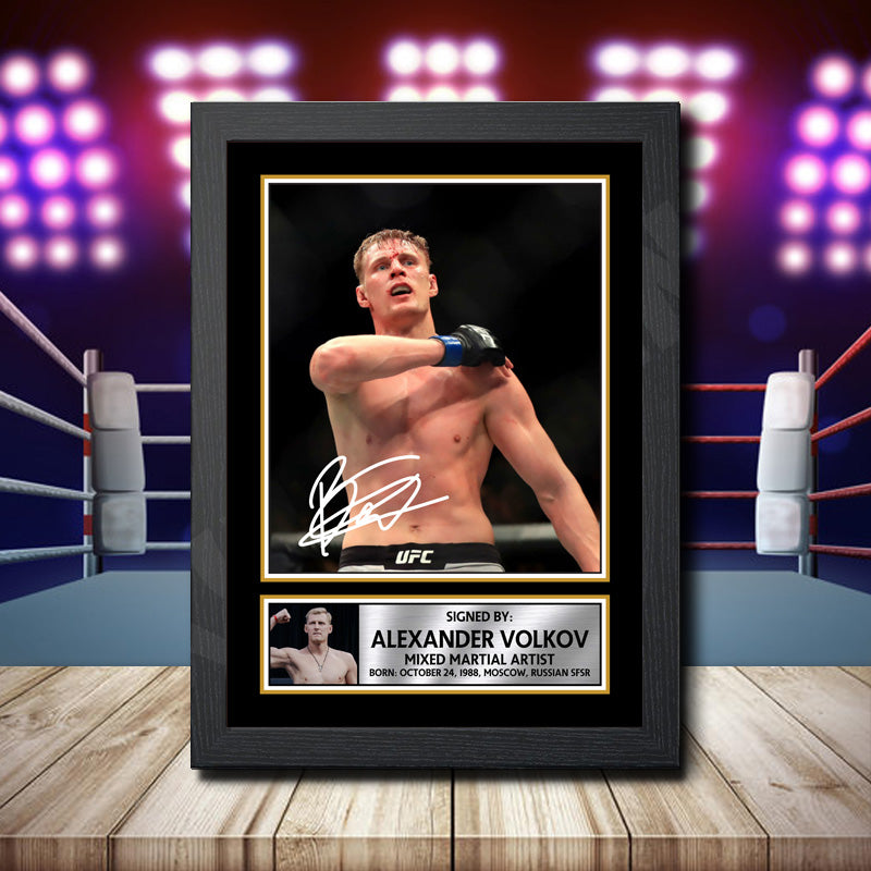 Alexander Volkov 2 Printed Signature Ufc Star Poster Print Framed Wall Art Gift – Alexander Volkov 2 Printed Signature Ufc Star Poster Print