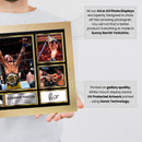 Alexandre Pantoja UFC FIighters Framed Autographed Print - Limited Edition Autograph Fan Gift – Collectible Memorabilia Merchandise
