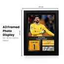 Alisson Becker Printed Signed Poster – Liverpool FC & Brazil Goalkeeper Tribute Wall Art with Jersey & Bio Plaque – Premier League Football Memorabilia for Fans & Collectors