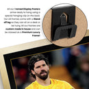 Alisson Becker Printed Signed Poster – Liverpool FC & Brazil Goalkeeper Tribute Wall Art with Jersey & Bio Plaque – Premier League Football Memorabilia for Fans & Collectors