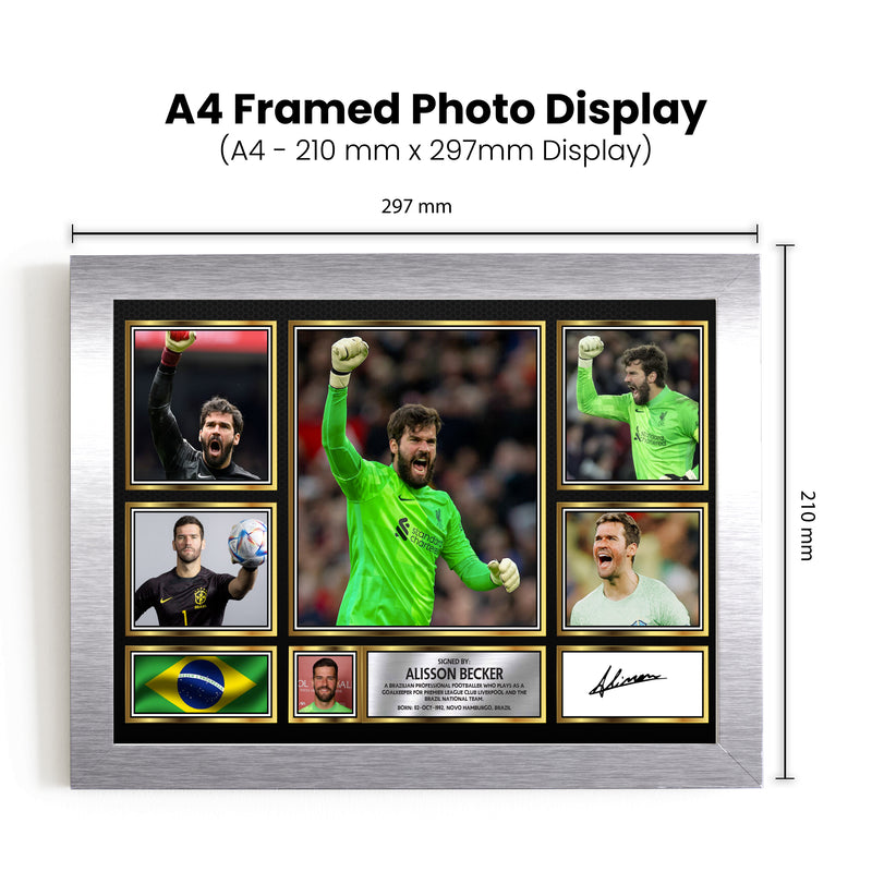 Alisson Becker - Signed Autographed Footballers Star Print