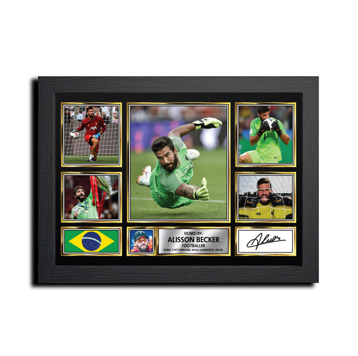 Alisson Football Gift MC1557 Printed Signature Star Poster Print Wall Art Gift