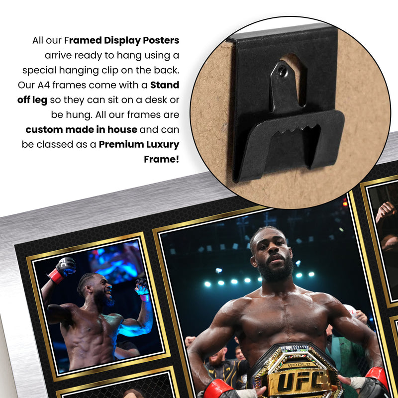 Aljamain Sterling UFC FIighters Framed Autographed Print - Limited Edition Autograph Fan Gift – Collectible Memorabilia Merchandise