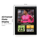 Alphonse Areola Printed Signed Poster – West Ham United FC & France Goalkeeper Tribute Wall Art with Jersey & Bio Plaque – Premier League Football Memorabilia for Fans & Collectors