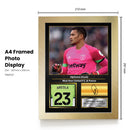 Alphonse Areola Printed Signed Poster – West Ham United FC & France Goalkeeper Tribute Wall Art with Jersey & Bio Plaque – Premier League Football Memorabilia for Fans & Collectors