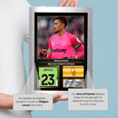 Alphonse Areola Printed Signed Poster – West Ham United FC & France Goalkeeper Tribute Wall Art with Jersey & Bio Plaque – Premier League Football Memorabilia for Fans & Collectors