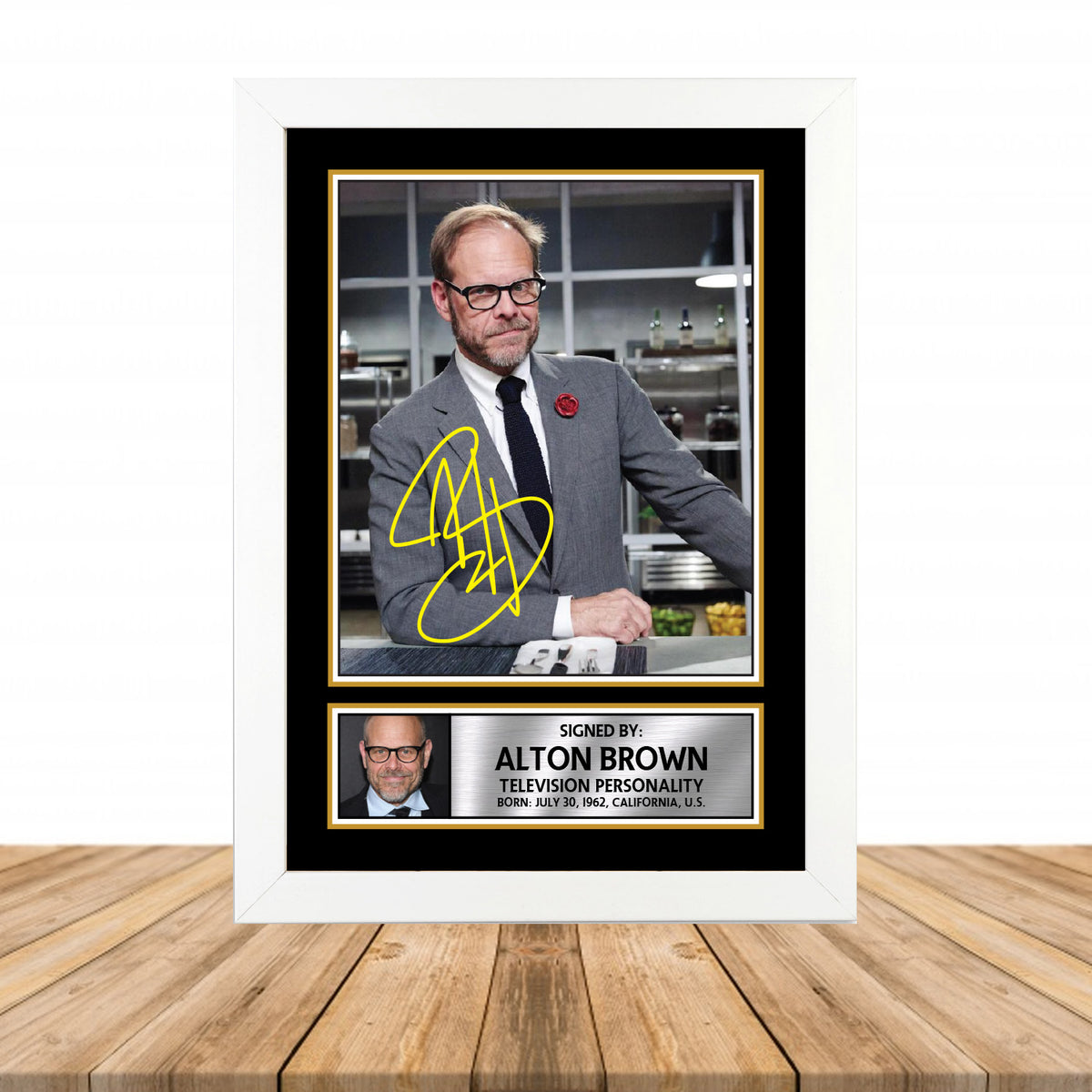Alton Brown M802 Television Printed Signature Poster Print Gift