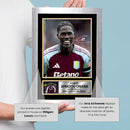 Amadou Onana Aston Villa Poster Print – Autograph Style Wall Art   – Framed or Unframed – Gift for Villa Fans
