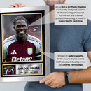 Amadou Onana Aston Villa Poster Print – Autograph Style Wall Art   – Framed or Unframed – Gift for Villa Fans