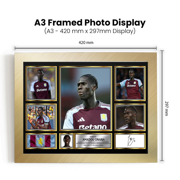 Amadou Onana Printed Signature Football Poster Print