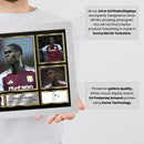 Amadou Onana Limited Edition Signed Football Poster Print