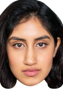 Ambika Mod Celebrity Face Mask Fancy Dress Cardboard Costume Mask