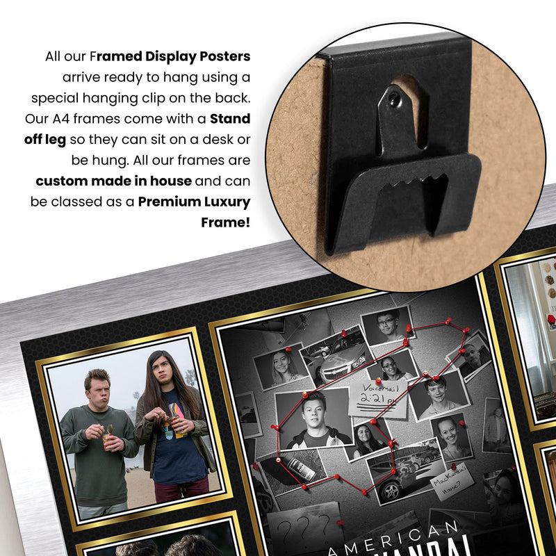 American Vandal Netflix Shows Framed Autographed Print - Limited Edition Autograph Fan Gift – Collectible Memorabilia Merchandise