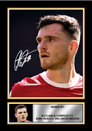 Andrew Robertson Signed Autographed Poster Print – Liverpool FC & Scotland Football Memorabilia – Authentic Signature – Collector Gift for Fans