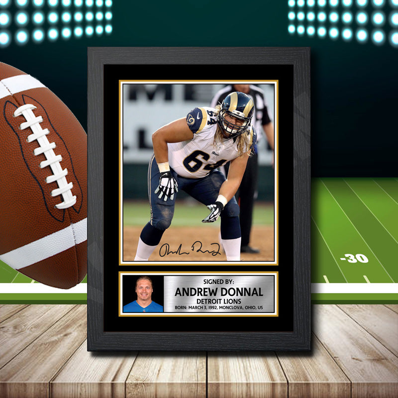 Andrew Donnal 2 – Printed Signature NFL Star Print – Andrew Donnal 2