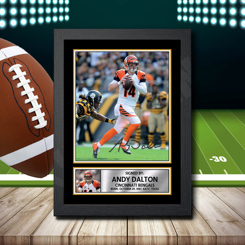 Andy Dalton 2 – Printed Signature NFL Star Print – Andy Dalton 2