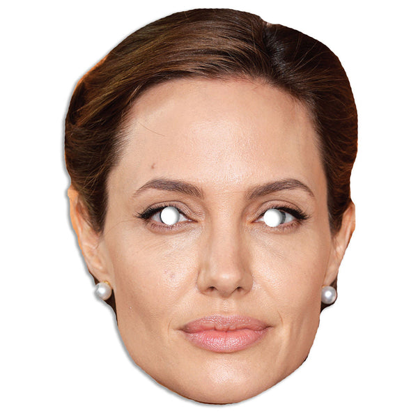 Angelina Jolie Celebrity Face Mask Fancy Dress Cardboard Costume Mask
