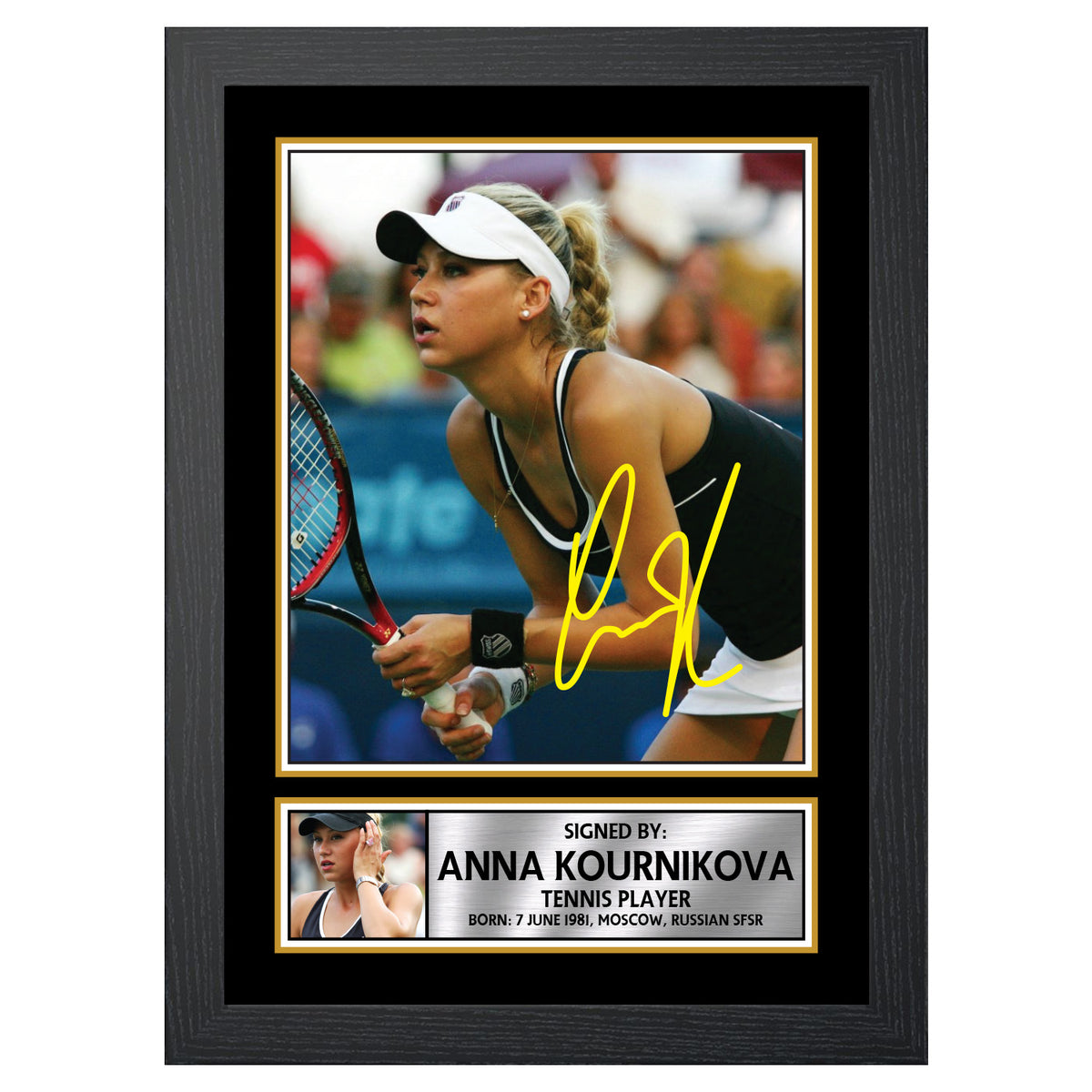 Anna Kournikova M540 Tennis Player Printed Signature Poster Print Gift