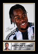 Anthony Elanga Signed Poster Print – Newcastle United F.C. Memorabilia – Football Gift for Fans & Collectors