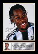 Anthony Elanga Signed Poster Print – Newcastle United F.C. Memorabilia – Football Gift for Fans & Collectors