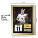 Anthony Gordon England Signed Poster Print – England National Football Team Wall Art – Anthony Gordon Signature Style Football Poster – Soccer Fan Gift Decor