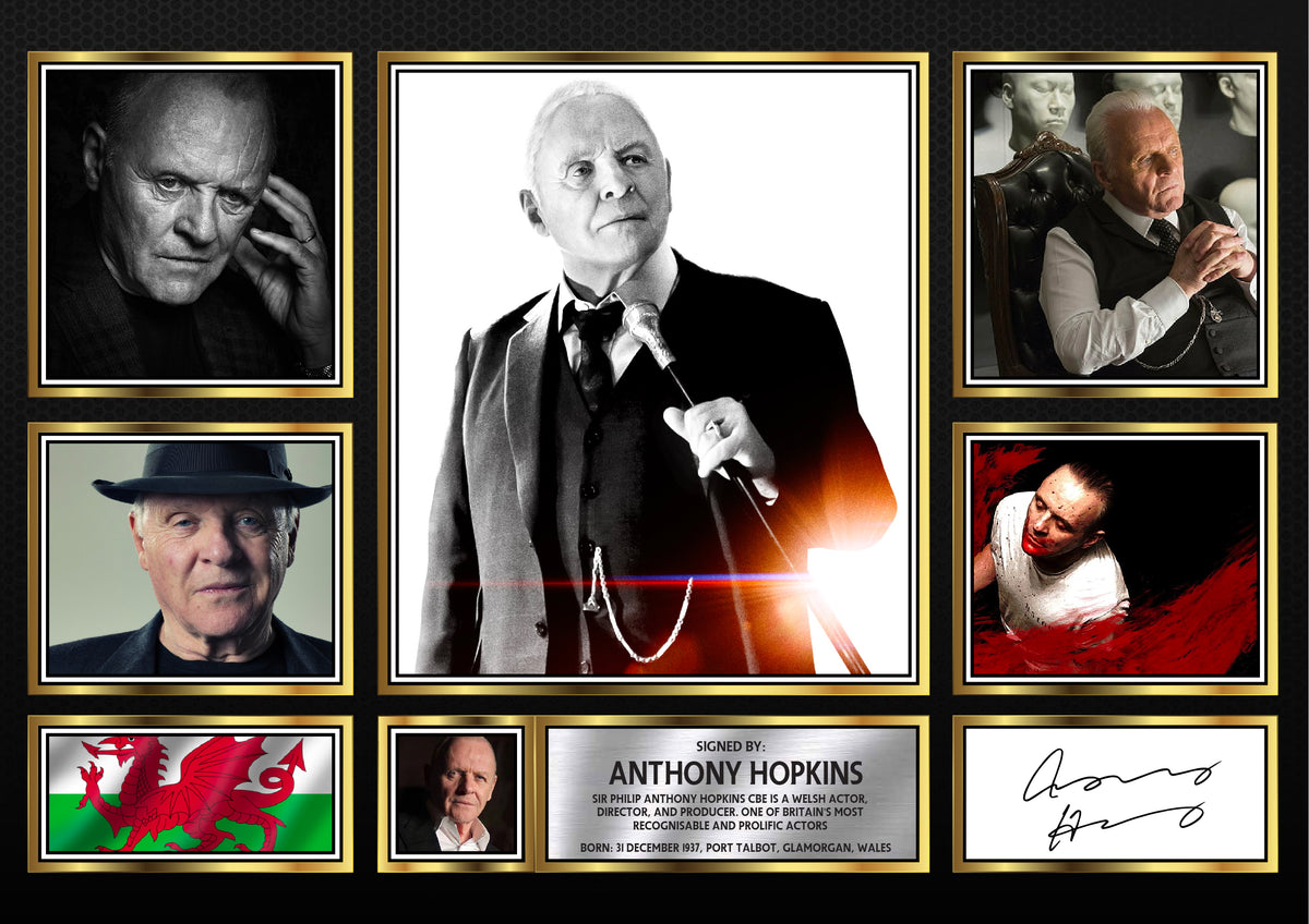 Anthony Hopkins – Printed Signature Television Star Print – Anthony Hopkins – A4 Poster