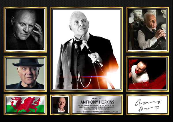 Anthony Hopkins – Printed Signature Television Star Print – Reproduction Print
