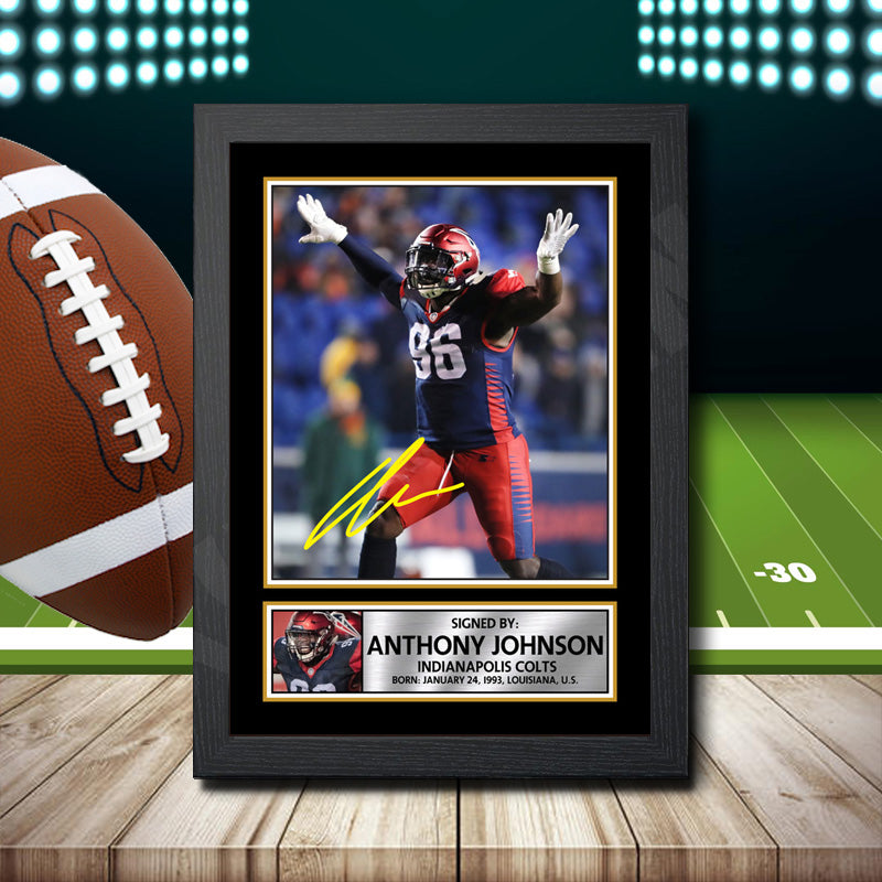 Anthony Johnson – Printed Signature NFL Star Print – Anthony Johnson