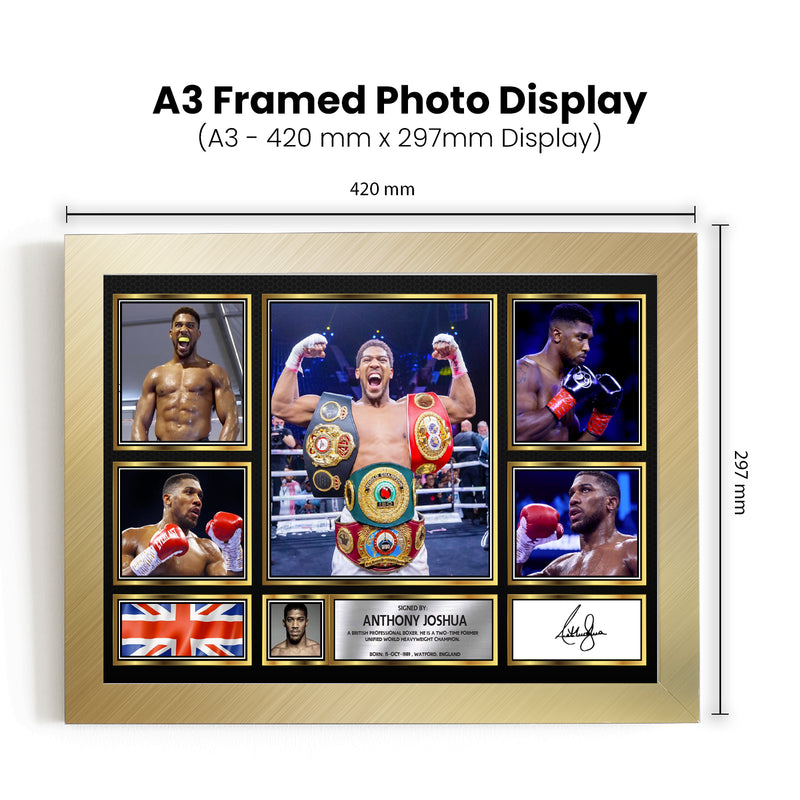 Anthony Joshua - Signed Autographed Boxing Star Print