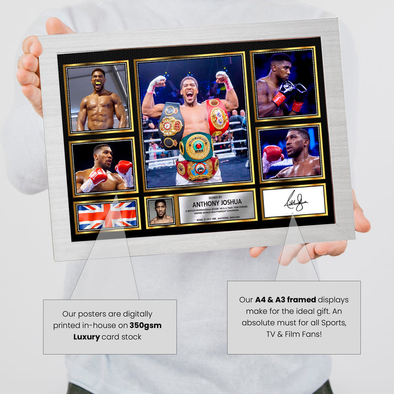 Anthony Joshua - Signed Autographed Boxing Star Print