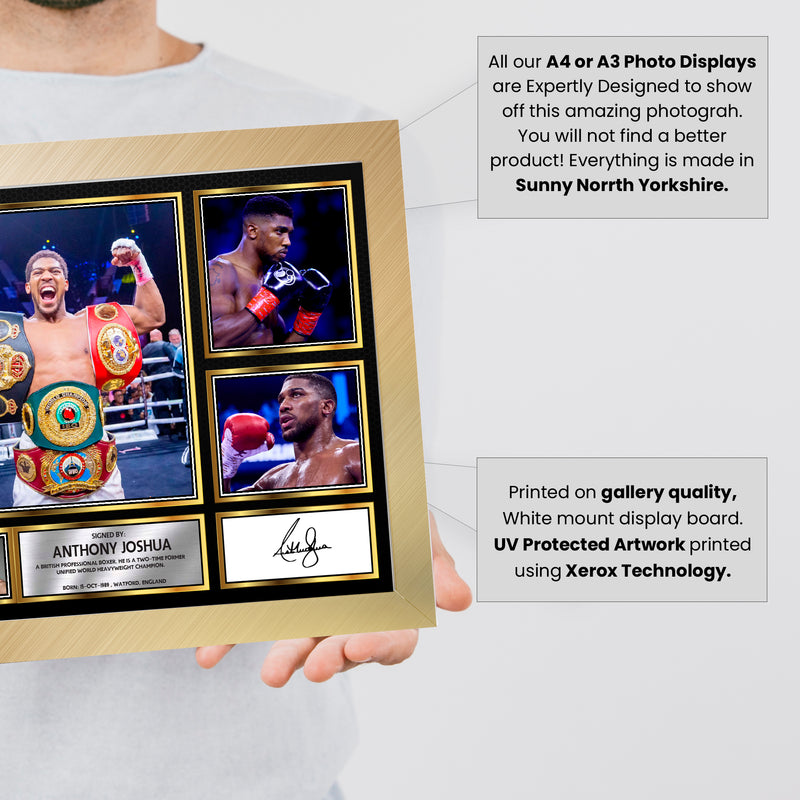 Anthony Joshua - Signed Autographed Boxing Star Print