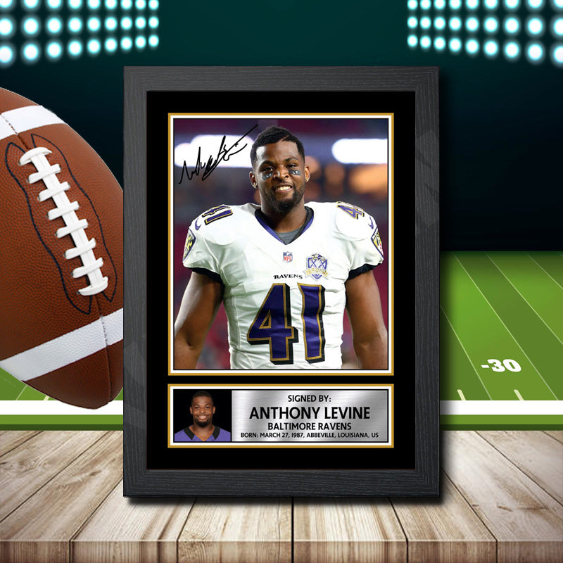 Anthony Levine 1 – Printed Signature NFL Star Print – Anthony Levine 1