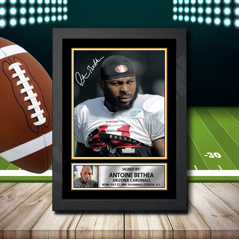 Antoine Bethea 2 – Printed Signature NFL Star Print – Antoine Bethea 2