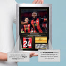 Antoine Semenyo Printed Signed Poster – AFC Bournemouth & Ghana Midfielder Tribute Wall Art with Jersey & Bio Plaque – Premier League Football Memorabilia for Fans & Collectors