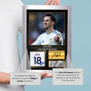Anton Stach Printed Signed Poster – Leeds United & Germany Midfielder Tribute Wall Art with Jersey & Bio Plaque –  Premier League Football Memorabilia for Fans & Collectors