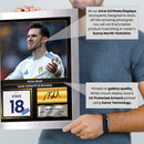 Anton Stach Printed Signed Poster – Leeds United & Germany Midfielder Tribute Wall Art with Jersey & Bio Plaque –  Premier League Football Memorabilia for Fans & Collectors