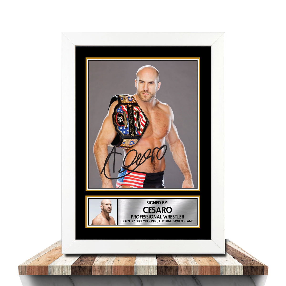 Antonio Cesaro M951 Wrestling Printed Signature Poster Print Gift