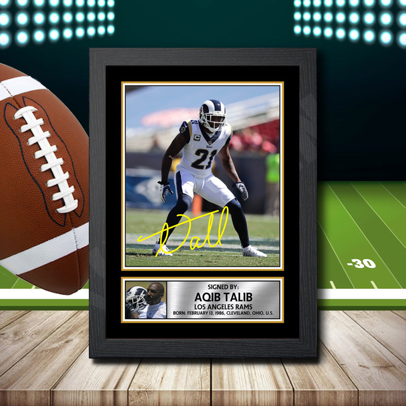 Aqib Talib 2 – Printed Signature NFL Star Print – Aqib Talib 2