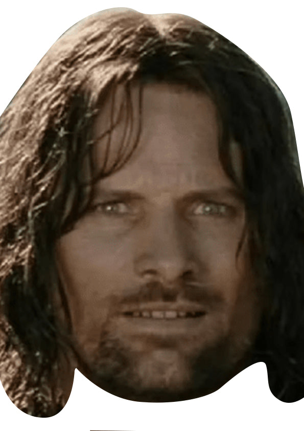 Aragorn - LOTR Celebrity Face Mask Fancy Dress Cardboard Costume Mask