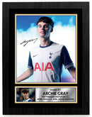 Archie Gray Tottenham Hotspur Poster Print – Autograph Style Wall Art  – Framed or Unframed – Gift for Spurs Fans