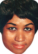 Aretha Franklin - Music Star Fancy Dress Cardboard Celebrity Party Face Mask