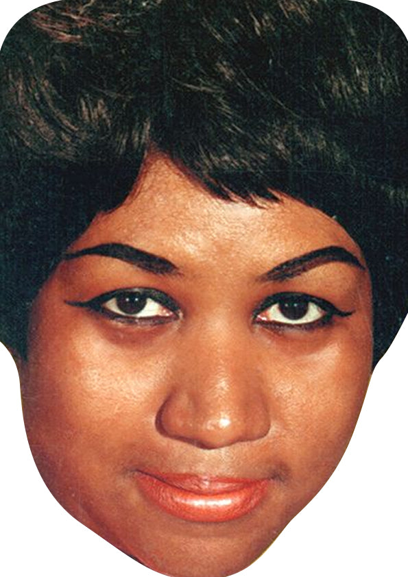 Aretha Franklin - Music Star Fancy Dress Cardboard Celebrity Party Face Mask