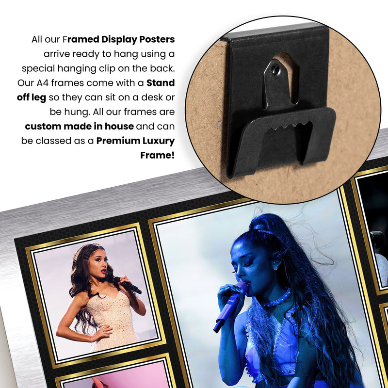 Ariana Grande Singers Framed Autographed Print - Limited Edition Autograph Fan Gift – Collectible Memorabilia Merchandise