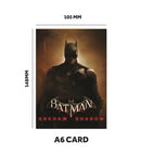 Batman Arkham Poster Set of 6 – Arkham Asylum, City, Origins, Blackgate, Knight & Shadow Inspired Gaming Wall Art Prints – Batman Gamer Room Decor