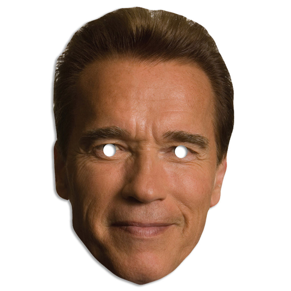 Arnold Schwarzenegger 3 Face Mask – Fancy Dress Cardboard Costume Mask – Arnold Schwarzenegger 3 Face Mask
