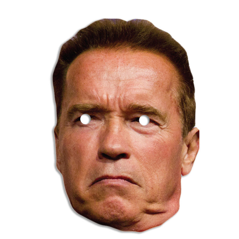 Arnold Schwarzenegger 4 - The Terminator  Celebrity Face Mask Fancy Dress Cardboard Costume Mask