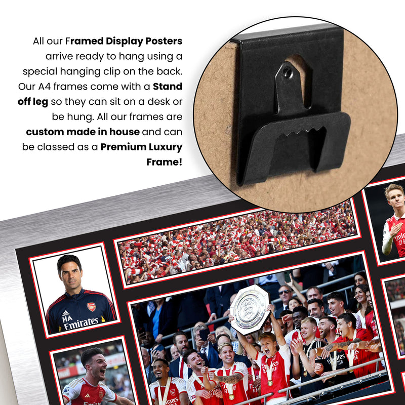 Arsenal Premier League Football Team Framed Autographed Print - Limited Edition Autograph Fan Gift – Collectible Memorabilia Merchandise