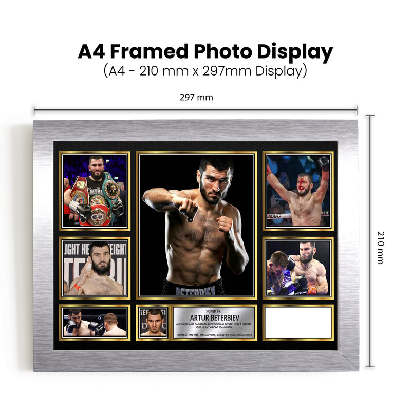 Artur Beterbiev top boxer Autographed Print Landscape