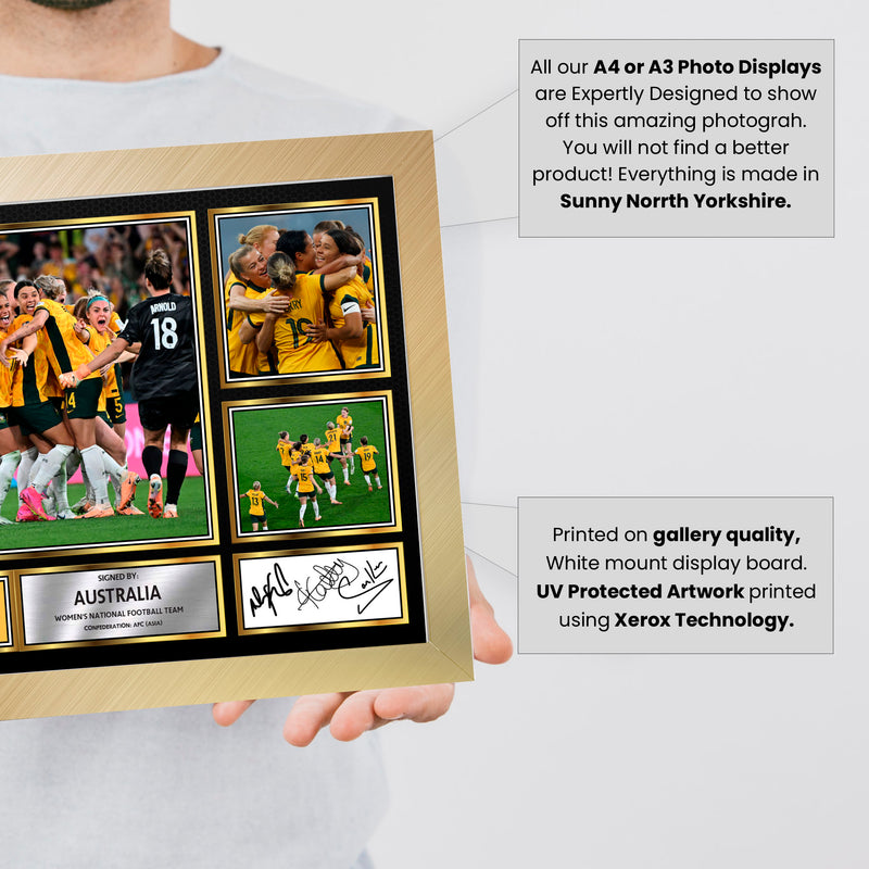 Australia Ladies Football Teams  Framed Autographed Print - Limited Edition Autograph Fan Gift – Collectible Memorabilia Merchandise