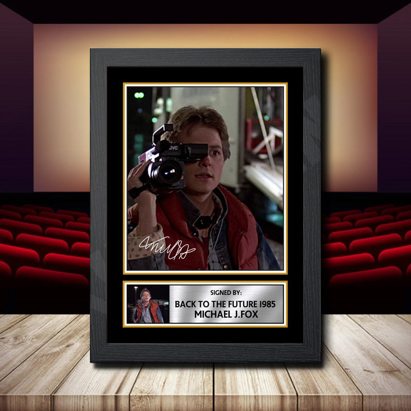 Back To The Future 1985 Michael J.Fox 2 Printed Signature Movie Star Poster Print Framed Wall Art Gift – Back To The Future 1985 Michael J.Fox 2 Printed Signature Movie Star Poster